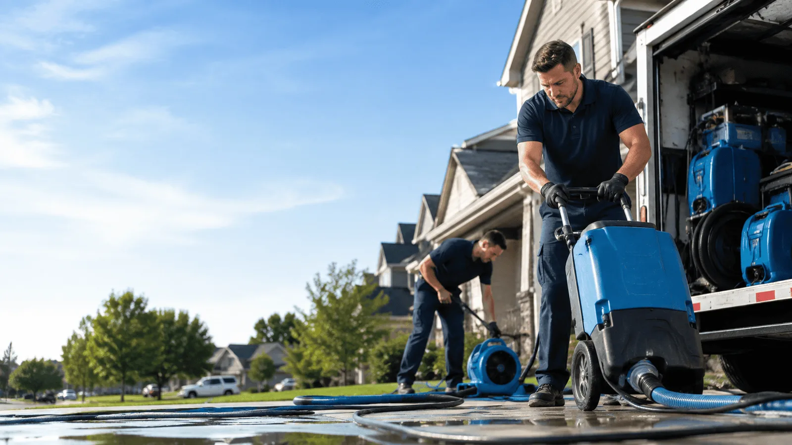 Dehumidification being performed in Honey Creek, IA